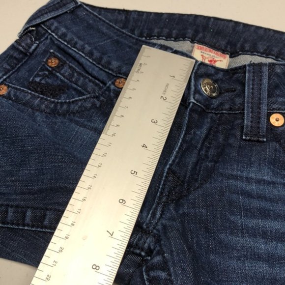 LIKE NEW TRUE RELIGION STELLA SKINNY JEANS 27x33 MADE IN USA 🇺🇸 - Picture 12 of 14